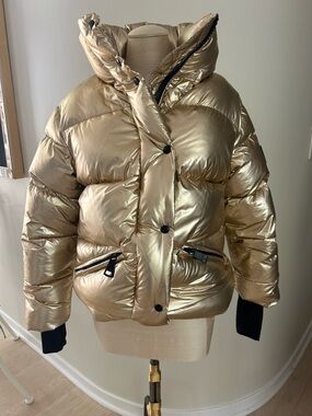 S.A.M Metallic Gold Oversized puffer Coat